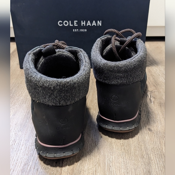 Cole Haan Zeroground Hike Boots in Black Nubuck - Picture 5 of 10